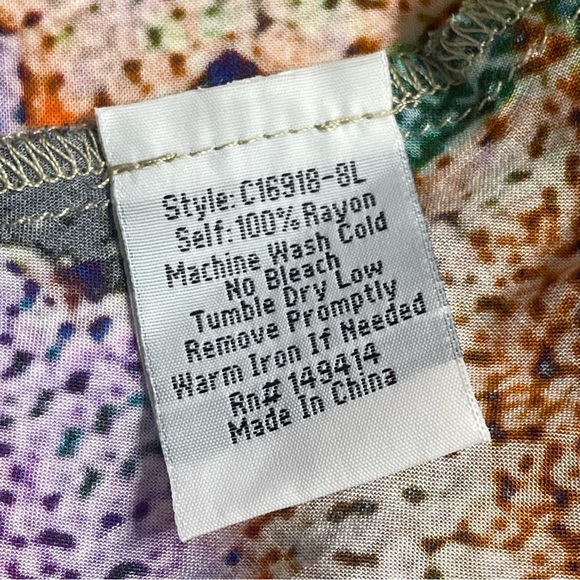 Johnny Was Dralion Floral Tunic. Size XS. Oversized.asymmetrical. Soft. Blouse. - Picture 7 of 11